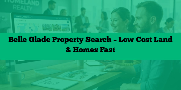 Belle Glade Property Search – Low‑Cost Land & Homes Fast