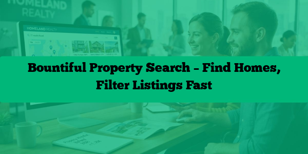 Bountiful Property Search – Find Homes, Filter Listings Fast