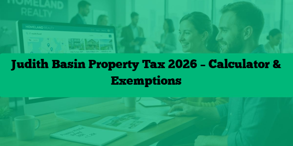 Judith Basin Property Tax 2026 – Calculator & Exemptions