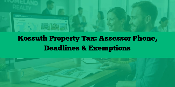 Kossuth Property Tax: Assessor Phone, Deadlines & Exemptions