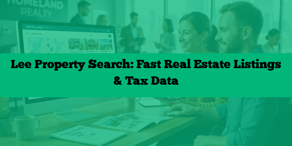 Lee Property Search: Fast Real Estate Listings & Tax Data