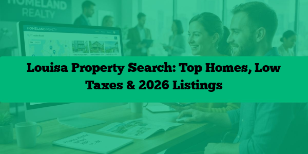 Louisa Property Search: Top Homes, Low Taxes & 2026 Listings