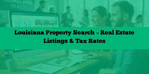 Louisiana Property Search – Real Estate Listings & Tax Rates