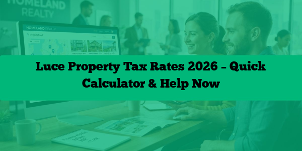 Luce Property Tax Rates 2026 – Quick Calculator & Help Now