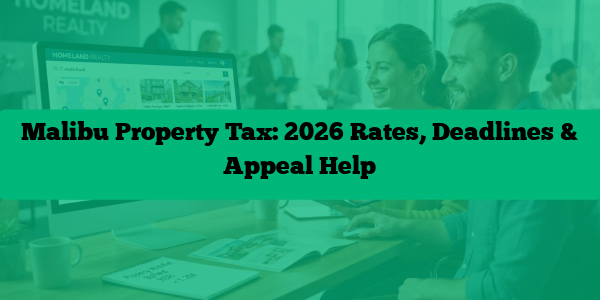 Malibu Property Tax: 2026 Rates, Deadlines & Appeal Help