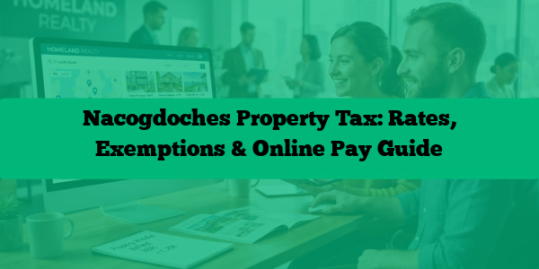 Nacogdoches Property Tax: Rates, Exemptions & Online Pay Guide