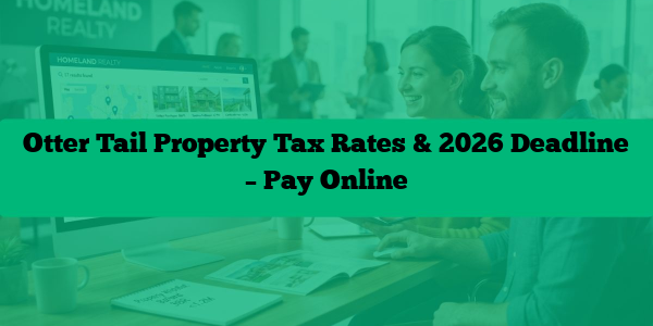 Otter Tail Property Tax Rates & 2026 Deadline – Pay Online