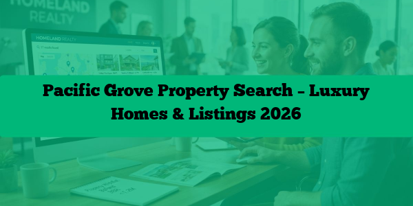 Pacific Grove Property Search – Luxury Homes & Listings 2026