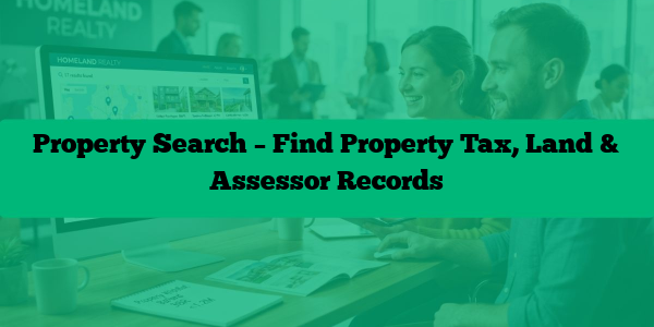 Property Search – Find Property Tax, Land & Assessor Records