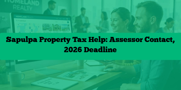Sapulpa Property Tax Help: Assessor Contact, 2026 Deadline